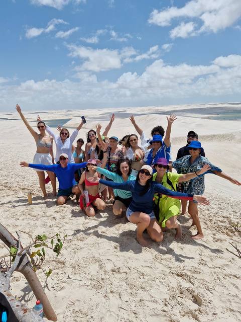 Grupo nas dunas