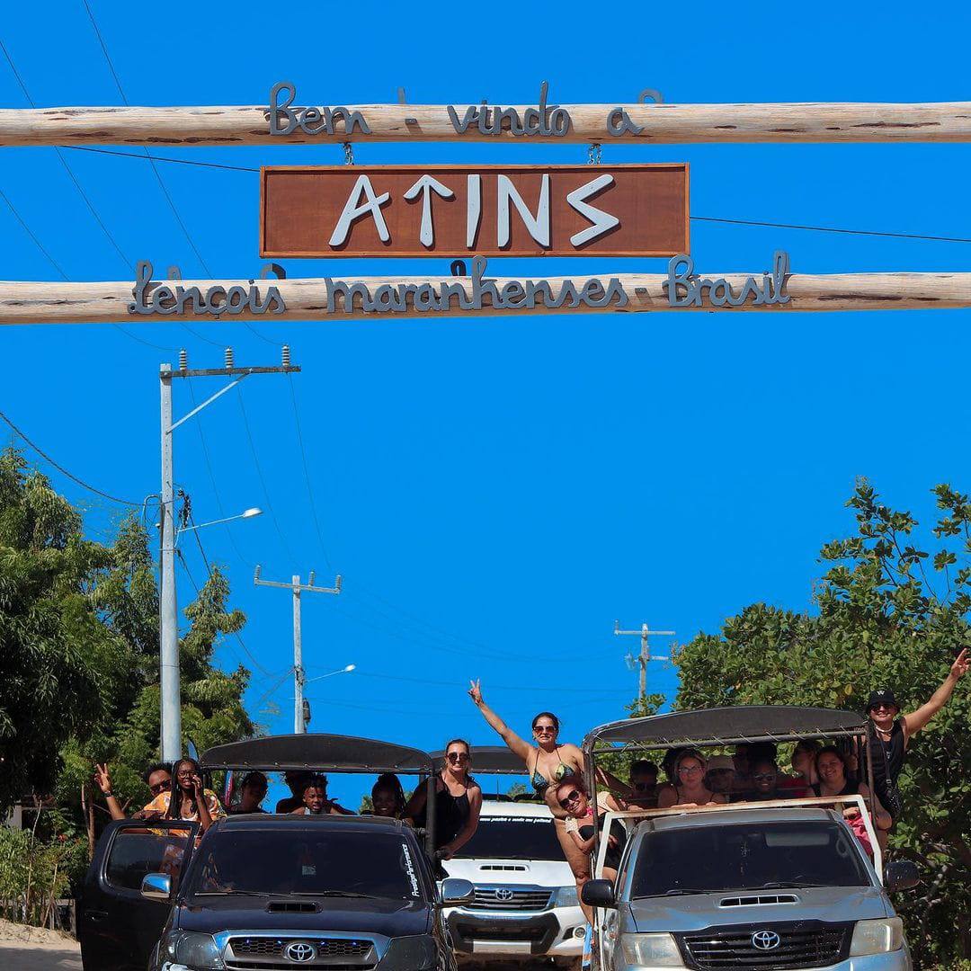 Chegada à vila de Atins de 4x4